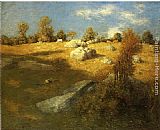 Julian Alden Weir Famous Paintings - Upland Pasture